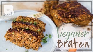 Veganer Braten  MEGA Fleischersatz aus natürlichen Zutaten [upl. by Yrellam]