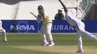 Shamar Joseph wicket of Steve Smith on first ball [upl. by Enneirb]