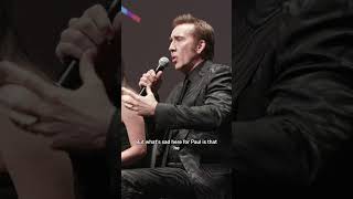 Fame Is Like Gambling  Nicolas Cage  TIFF 2023 [upl. by Reilamag787]