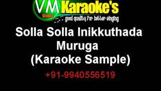 Solla Solla Inikkuthada Muruga Karaoke VM [upl. by Anoit]