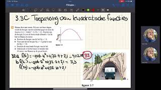 V3 wiskunde 3 3 theorie C Toepassing van kwadratische functies [upl. by Ralat27]