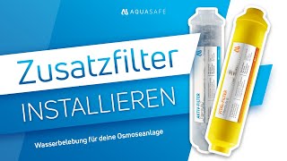 👉🏻 Zusatzfilter installieren – Wasserbelebung für deine Osmoseanlage [upl. by Imotas981]