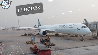 Flightreport  Cathay Pacific Economy Airbus A3501000 New York  Hong Kong [upl. by Ydnamron269]