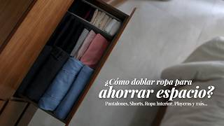 ¿CÓMO DOBLAR ROPA PARA AHORRAR ESPACIO 💁🏻‍♀️ ¡Organizar ropa en cajones [upl. by Rutherford]