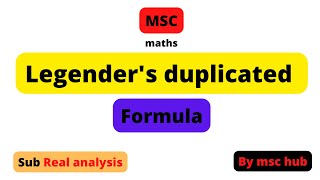 legendres duplication formula in hindi  legendre duplication formula of beta function [upl. by Rebah477]