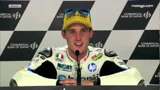 Moto2™ Qatar 2013  Pol Espargaro interview [upl. by Amian154]