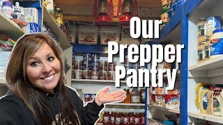 Prepper Pantry ✨2024✨ Food Storage Ideas  ‼️‼️Emergency Pantry‼️‼️ [upl. by Amehsat357]