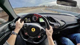 2016 Ferrari 488 GTB  POV Driving Impressions [upl. by Nysa108]