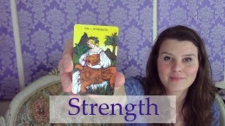 8 The Strength Tarot Card Meaning Upright amp Reversed Meaning of the Major Arcana Cards [upl. by Canter]