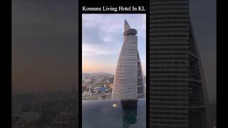 가성비 좋고 경치좋은 쿠알라룸프 호텔  Beautiful sunset view from Komune Living Hotel In KL 🇲🇾 [upl. by Odareg363]