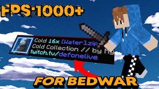 This is the CLEANEST and FPS BOOST Pack ONLY FOR BEDWARop [upl. by Ribal]