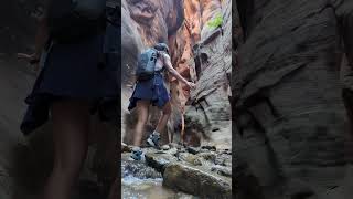 Experience Kanarra Falls Slot Canyons and Waterfalls Shorts Hiking [upl. by Tiffy41]