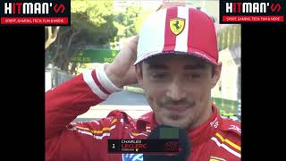 Charles Leclerc post race interview  F1 2024 Monaco Grand Prix [upl. by Marchak]