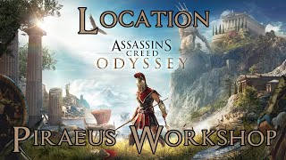 Assassins Creed Odyssey Attika Location Piraeus Workshop 100 Walkthrough [upl. by Barger]