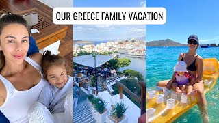 VLOG  Our Greece Family Vacation  Annie Jaffrey [upl. by Enorel397]