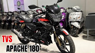 2024 TVS Apache RTR 180 Black Color E20OBD2 Detail Review🔥 [upl. by Acinoev526]