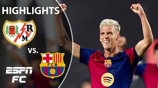 🚨 A COMEBACK FOR BARCA 🚨 Rayo Vallecano vs Barcelona  LALIGA Highlights  ESPN FC [upl. by Arada]