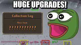 MY LUCK IS BACK  Big Upgrades  OSRS GIM 16 [upl. by Htesil]