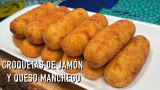 Croquetas de Jamón y Queso Manchego  Cocina Con Fujita [upl. by Amsa]