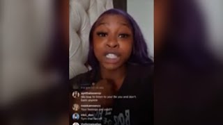 Reginae Carter Goes Live And Asks people to pray for her and Armon [upl. by Ahsirtap]