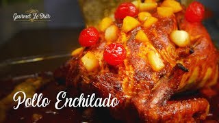 Como hacer Pollo Enchilado con Jugo citrico y frutos [upl. by Aharon820]