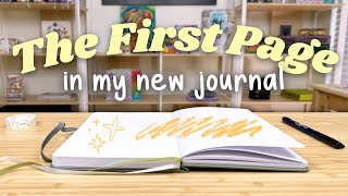 How to Start a New Journal First Page Ideas in a New Notebook [upl. by Neffirg]