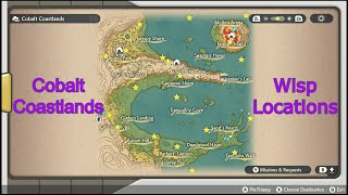 Pokémon Legends Arceus  Cobalt Coastlands All 20 Wisp Locations [upl. by Anahsat]