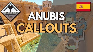 Callouts de Anubis en Español  CS2 CALLS [upl. by Aekahs]