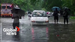 Cyclone Michaung makes landfall in India kills at least 13 [upl. by Htebzil601]