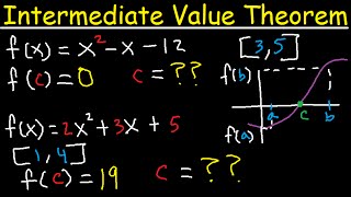 Intermediate Value Theorem Explained  To Find Zeros Roots or C value  Calculus [upl. by Attehcram]