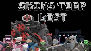 TDX Skins Tier List [upl. by Jaret]