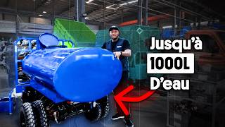 DAYANGcomment transporter 1000 litres d’eau sur une MOTO [upl. by Karlens]