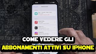 Come vedere gli abbonamenti attivi su iPhone [upl. by Nerej]