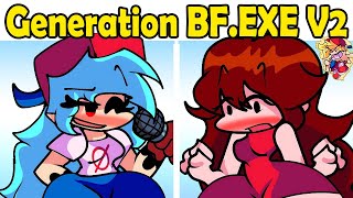 Friday Night Funkin VS V2 Generation BFEXE VS Boyfriend amp GF SUS VS Genderswap BF FNF MODCover [upl. by Bartley524]