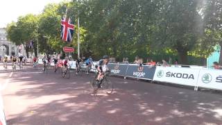 Prudential RideLondon amp Surrey 100 2015  finish line [upl. by Cartan682]