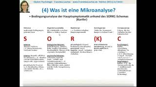 Die Verhaltensanalyse in der KVT Teil 02  Mikroanalyse und SORKC am Fallbeispiel [upl. by Atalanta]