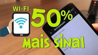 Método para Melhorar SINAL de WIFI em até 50 no Celular Android [upl. by Centeno]