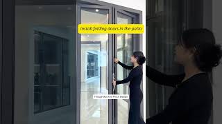 Heavy duty hurricane impact tempered glass folding patio door foldingdoor patiodoor [upl. by Armilda470]