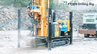 FY300 Pneumatic DTH Bore Water Well Drilling Rig Machine [upl. by Nabru685]