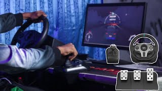 gaming steering wheel setup ps4 [upl. by Carree]