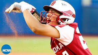 Big 6th inning keeps Oklahoma softballs WCWS hopes alive  Full rally [upl. by Ecidnacal70]