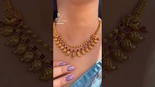 Gold 👌😱Choker designgoldchokernecklace jewellery mohanbhoomifashionchannel [upl. by Xyla831]