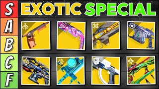 Ranking Every Exotic Special Weapon In Destiny 2 PvE Tier List [upl. by Atihana]