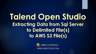 Get the Power of AWS Storage  TalendExtracting Data from SQL Server to S3 Files  Easy Demo [upl. by Stacey]