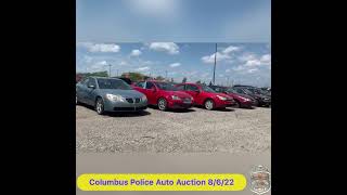 Columbus Police Auto Auction  Saturday  8622  Sneak Peek [upl. by Eiramasil852]