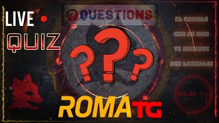 quotQUIZZONE ROMANISTAquot e quotINDOVINA CHI ASROMAquot ROMA TG [upl. by Cele]