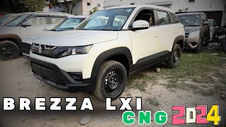 Brezaa lxi cng 2024  brezza base model 2024  maruti suzuki brezza cng ✅ [upl. by Merriman]