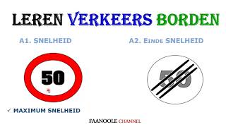 VERKEERS BORDEN  MAXIMUM SNELHEID A [upl. by Shaw]