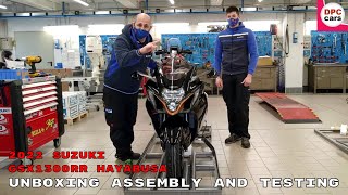 New 2022 Suzuki GSX1300RR Hayabusa Unboxing Assembly and Testing [upl. by Minnie]