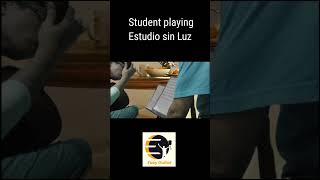 Student playing Estudio sin Luz by Segovia guitarlesson fingerstyleguitar classicalguitar [upl. by Fonzie]